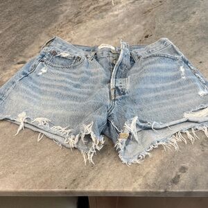 Agolde Parker long Jean shorts